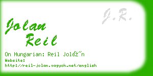 jolan reil business card